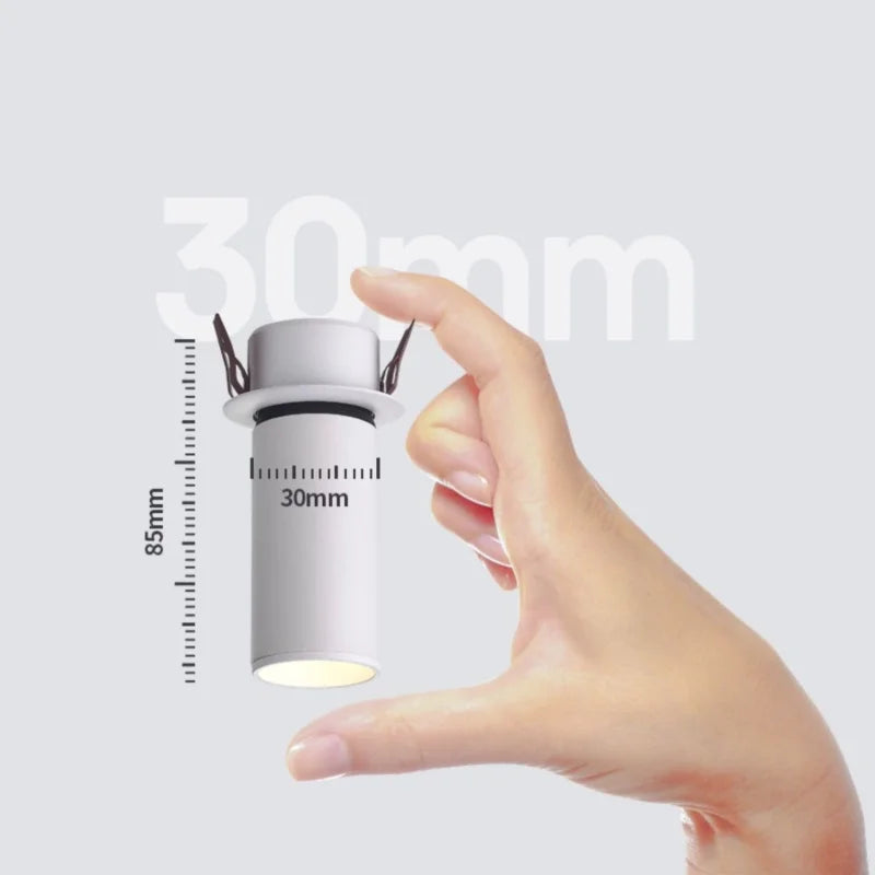 spot encastré dimmable anti-éblouissant rotation 360 degrés éclairage intérieur - vue 5 sur 8