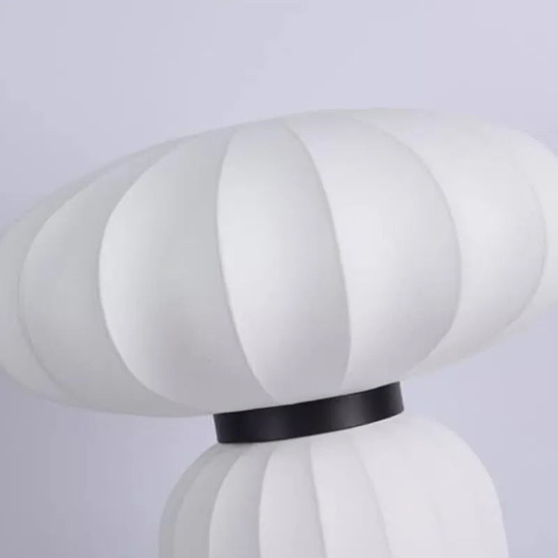Lampe de table en soie Style Wabi-sabi lampe pour salon chambre décorations créatives cuisine salle à manger éclairage design