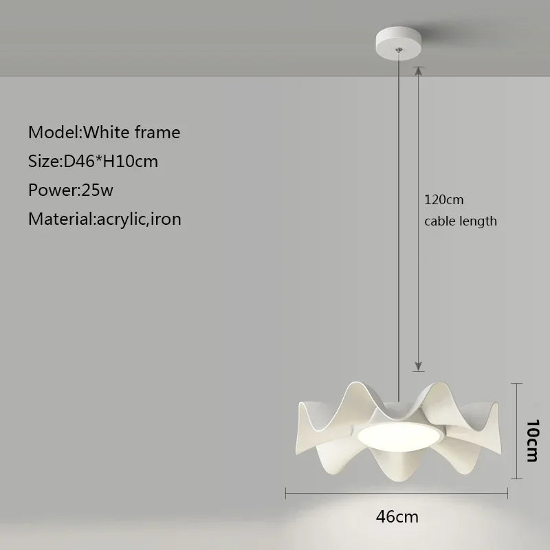 suspension à led moderne pour décoration intérieure nordique rétro