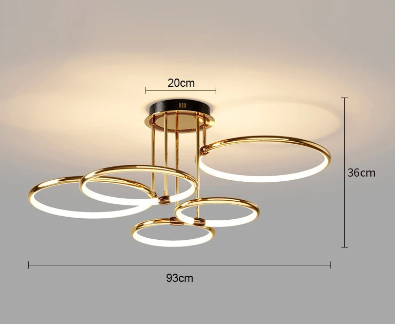 lustre led en silicone pour décoration intérieure élégante et moderne - vue 7 sur 9