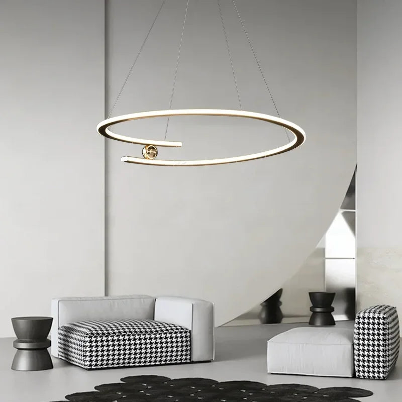 suspension LED design moderne luminaire décoratif d'intérieur - vue 3 sur 12