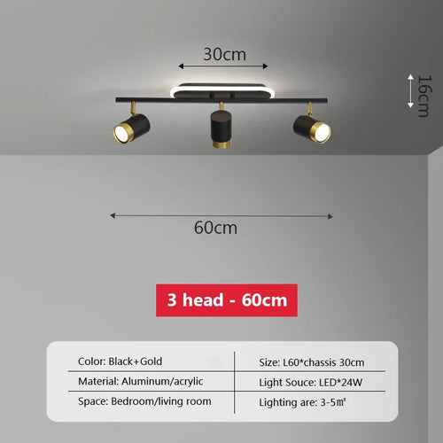 plafonnier led moderne à bande lumineuse décorative pour intérieur - vue 14 sur 21