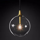 suspension en verre transparent pour un éclairage moderne décoratif