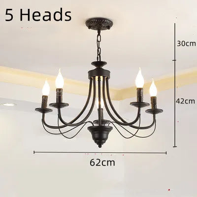 lustre en fer forgé noir et blanc design intérieur moderne - vue 15 sur 23