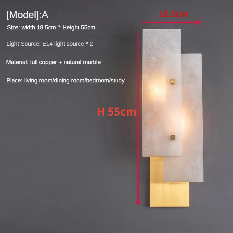 applique murale led en cuivre design créatif et personnalisable - vue 9 sur 11