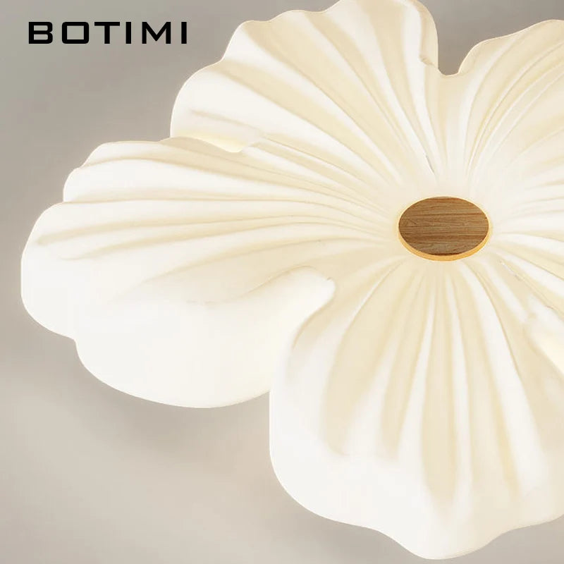 Plafonnier Fleurs Modernes Montage Surface Blanc - vue 4 sur 10