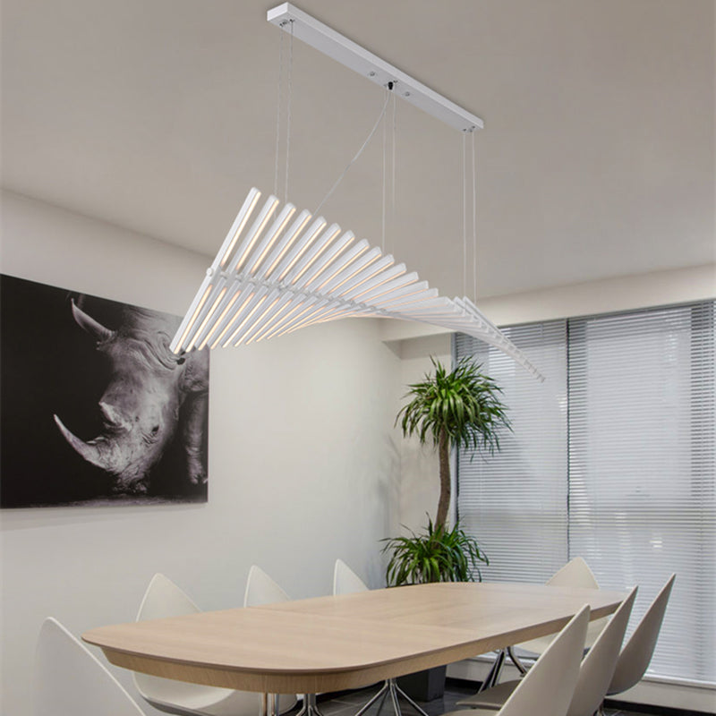 Lustre design LED en baguette lumineuse Bilbao