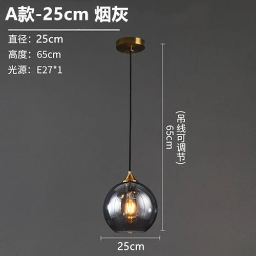 lustre en verre design nordique pour décoration intérieure - vue 21 sur 26