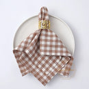 Serviette de table coton vichy petits carreaux cuisine