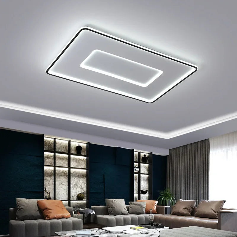 lustre moderne à leds pour décoration intérieure luminaire - vue 5 sur 24