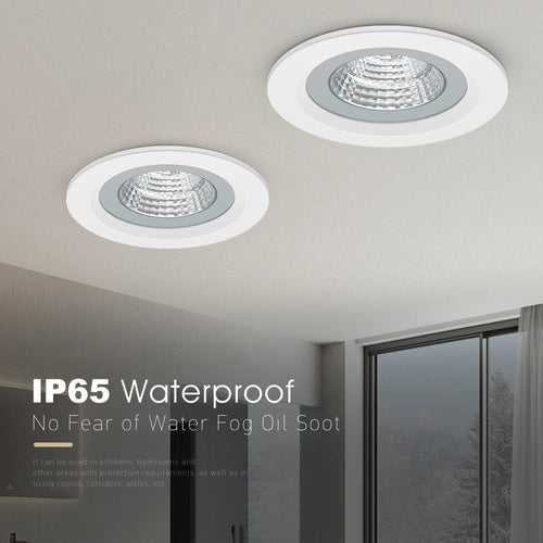 Spot IP65 LED étanche Downlight encastré salle de bain Anti-buée cuisine salle de douche hôtel salle de douche éclairage - vue 3 sur 10