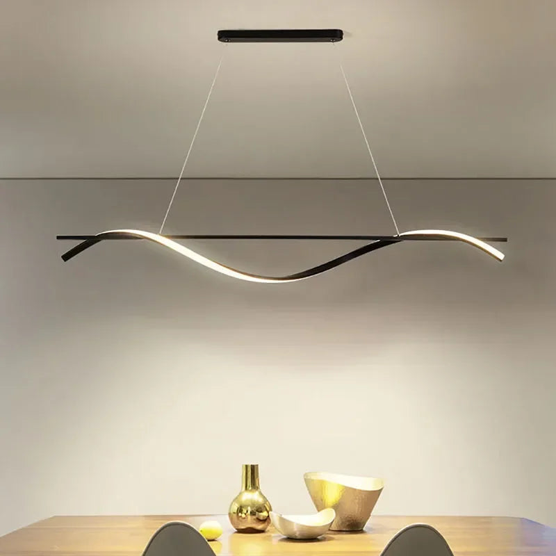 plafonnier led suspendu au design moderne idéal pour hôtel