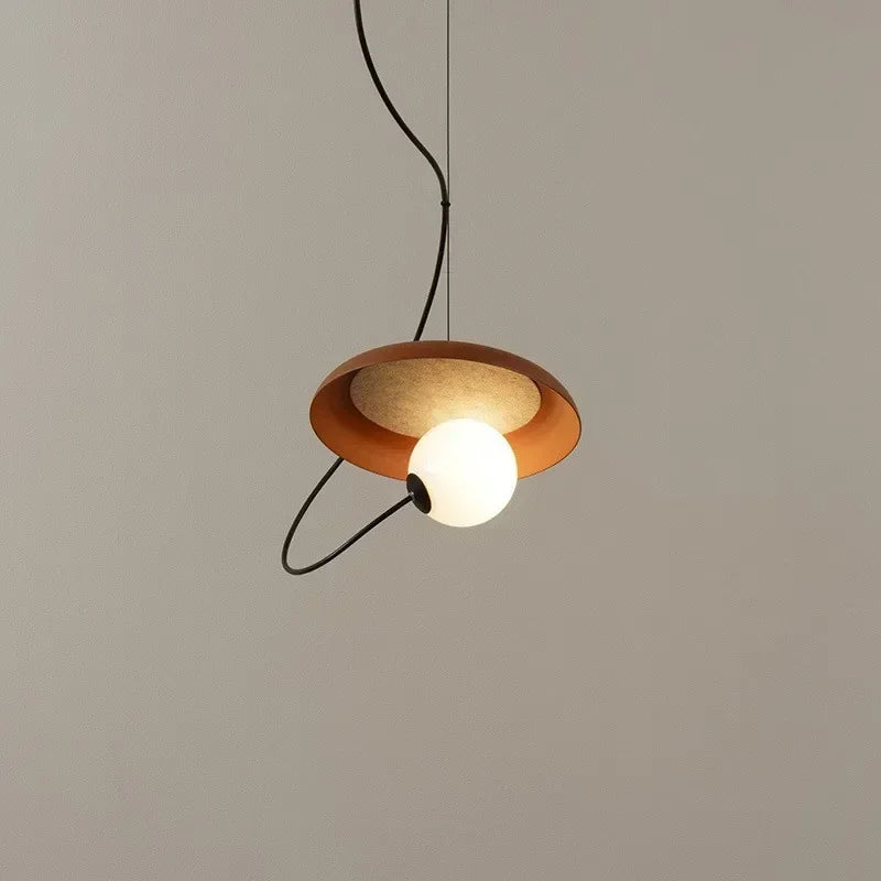 lustre magnétique design italien style wabi-sabi créatif - vue 2 sur 9