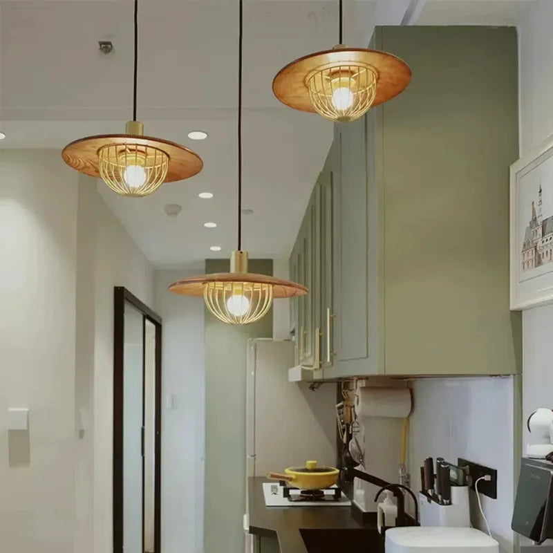 lustre rétro led loft suspension moderne luminaire - vue 6 sur 8