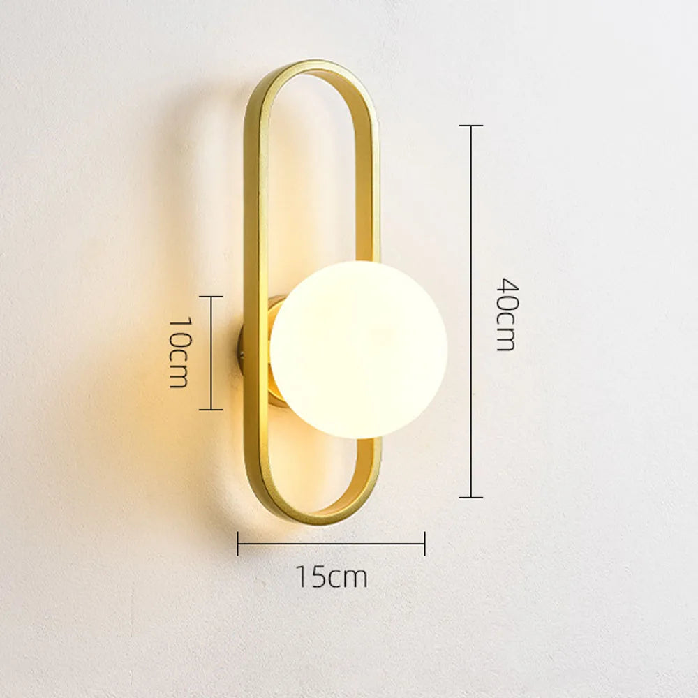 applique murale led de luxe minimalistes modernes d'intérieur - vue 8 sur 12