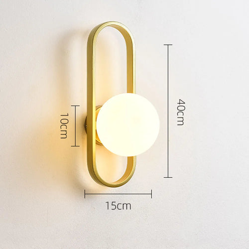 applique murale led de luxe minimalistes modernes d'intérieur - vue 9 sur 12