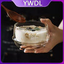 Bol verre double paroi borosilicate isolant petit dejeuner