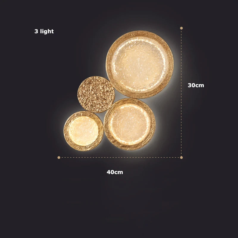 applique murale led miroir magique en cuivre décoration externe - vue 8 sur 8