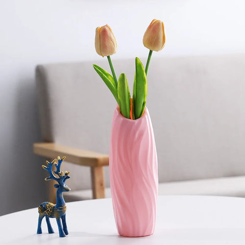 vase moderne en plastique pour décoration florale nordique - vue 25 sur 26