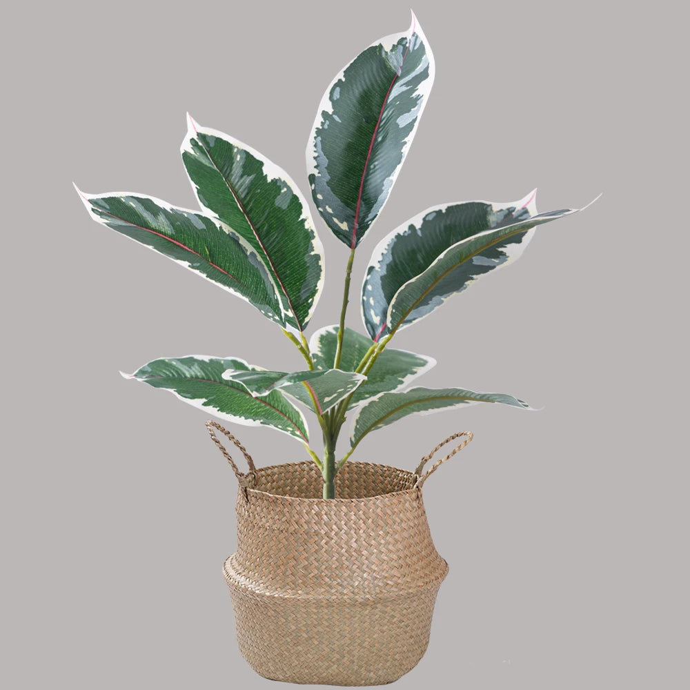 plantes artificielles branche faux ficus en caoutchouc pour décoration intérieure - vue 6 sur 13