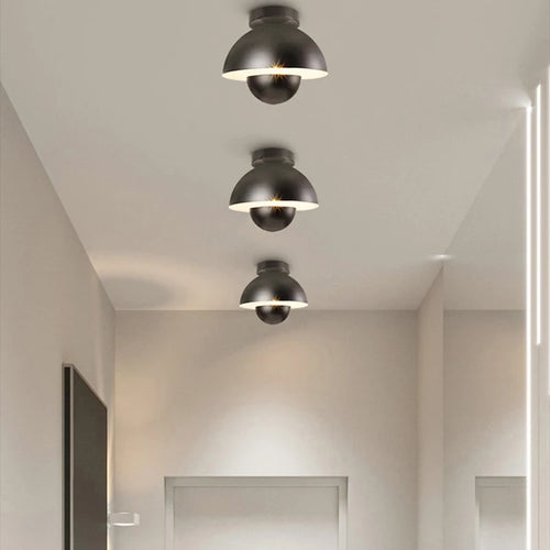 plafonnier LED moderne pot rond coloré - vue 6 sur 12