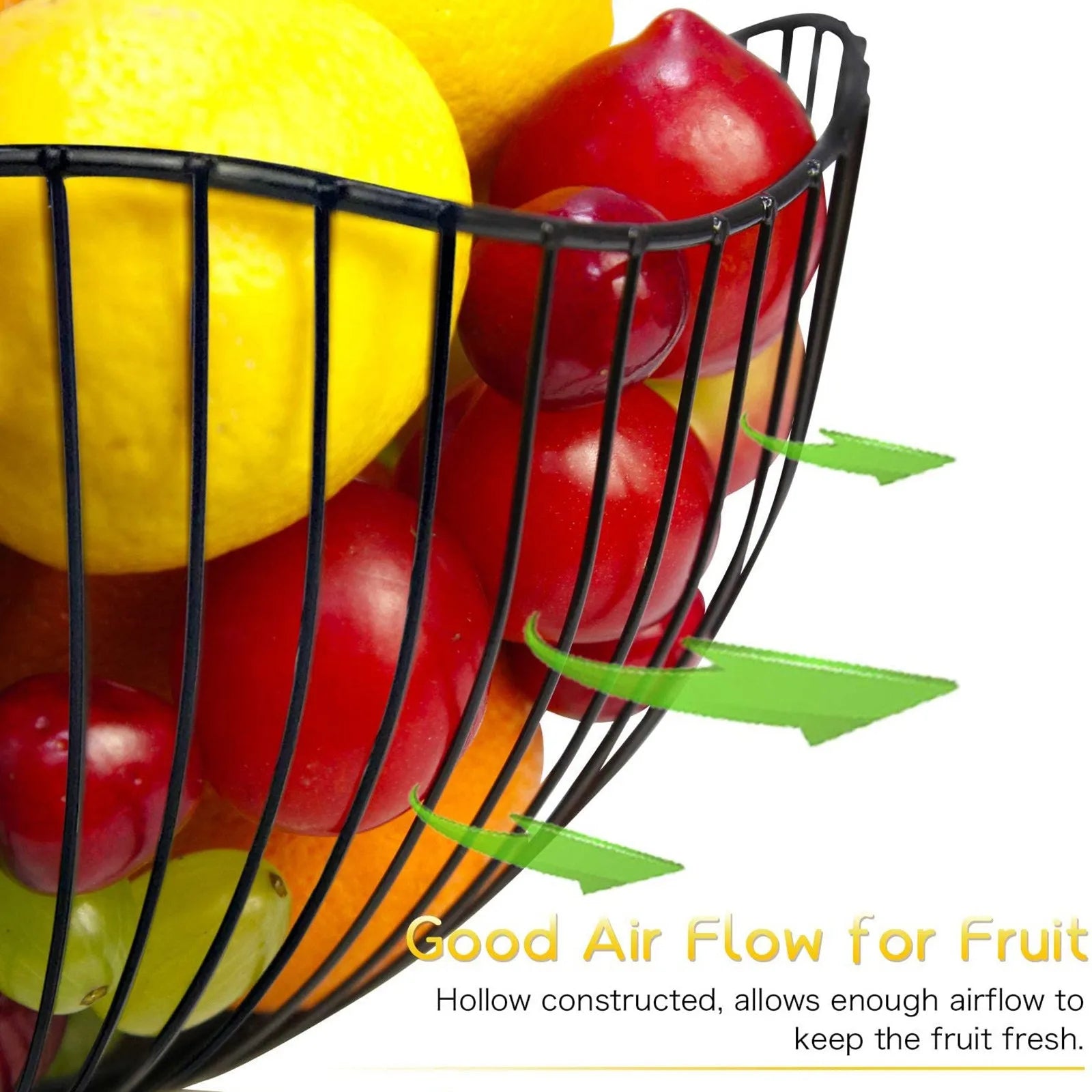 panier à fruits en fer moderne pour collations et stockage - vue 7 sur 12