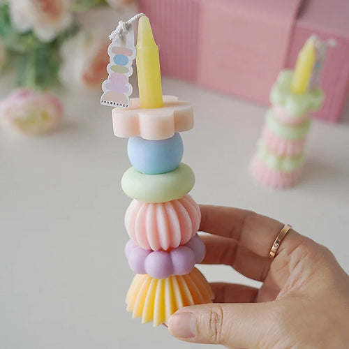 bougie parfumée empilable en cire de soja pour mariage et anniversaires - vue 5 sur 10
