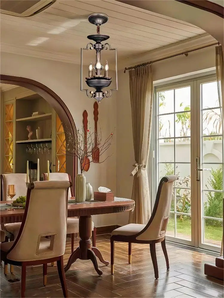 plafonnier led multi-têtes style industriel rétro américain décoratif - vue 4 sur 9