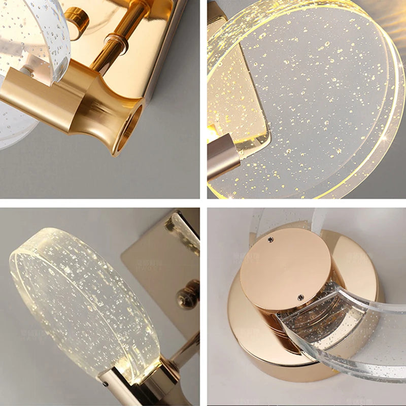lustre suspendu en cristal led nordique pour intérieur