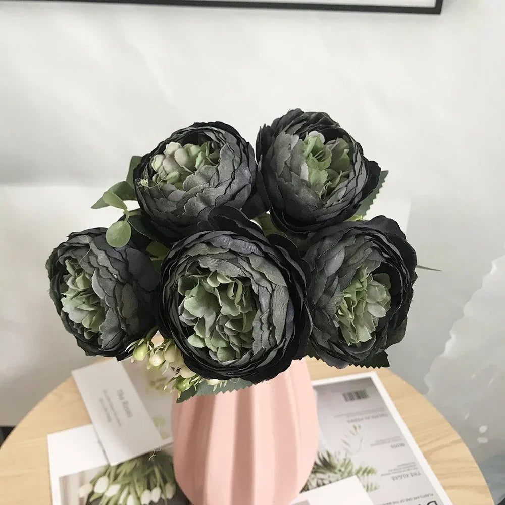 bouquet de pivoines artificielles pour décoration de mariage et maison - vue 8 sur 16