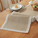 Chemin de table macramé rustique beige style bohème
