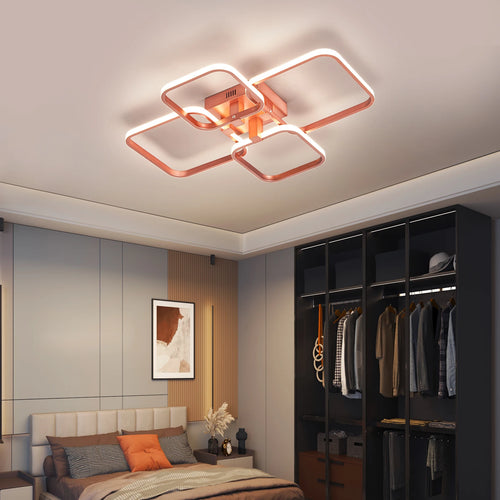 lustre moderne en métal pour décoration intérieure élégante - vue 4 sur 6
