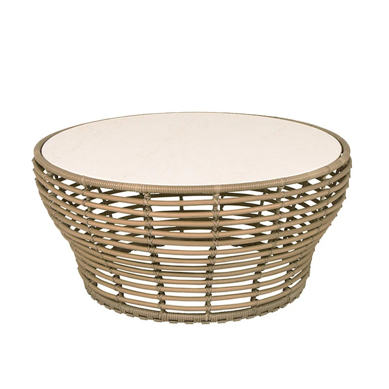 canapé extérieur en teck avec table basse et lit