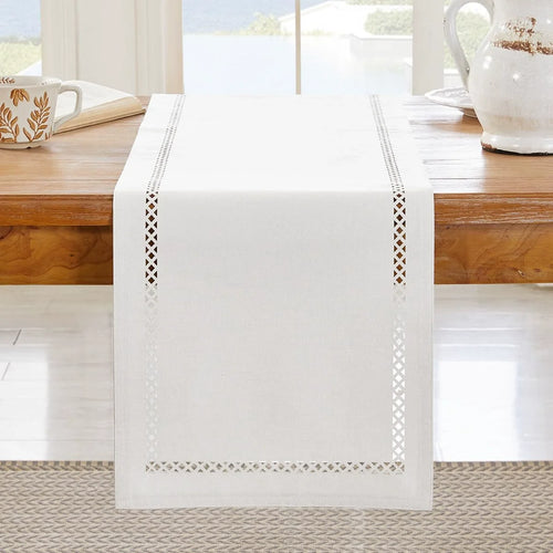 chemin de table lin ajoure style moderne repas