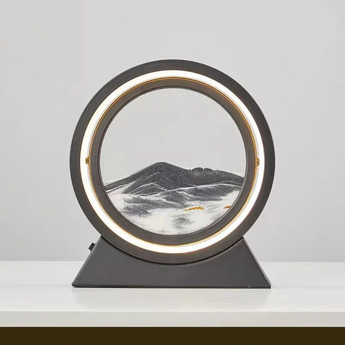 lampe de table créative avec sable mouvant 3D décoratif - vue 13 sur 24