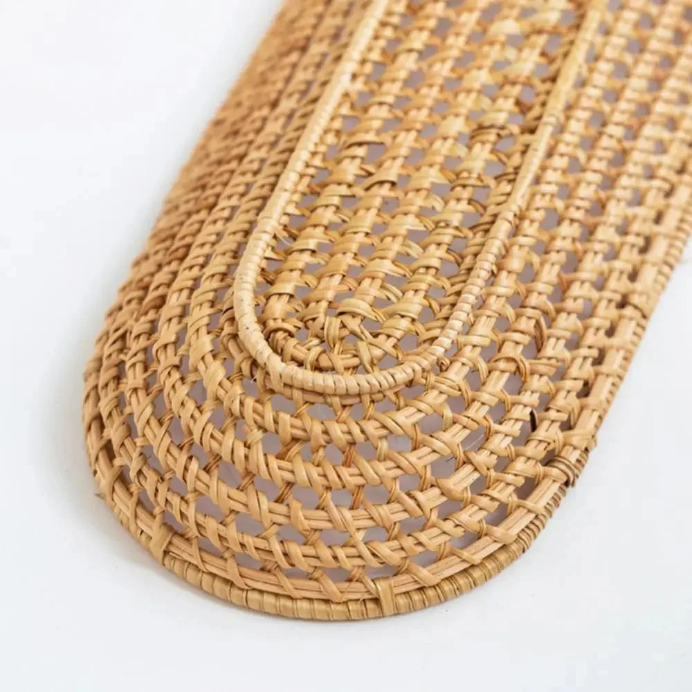 panier de rangement ovale en rotin pour pain et fruits - vue 7 sur 8