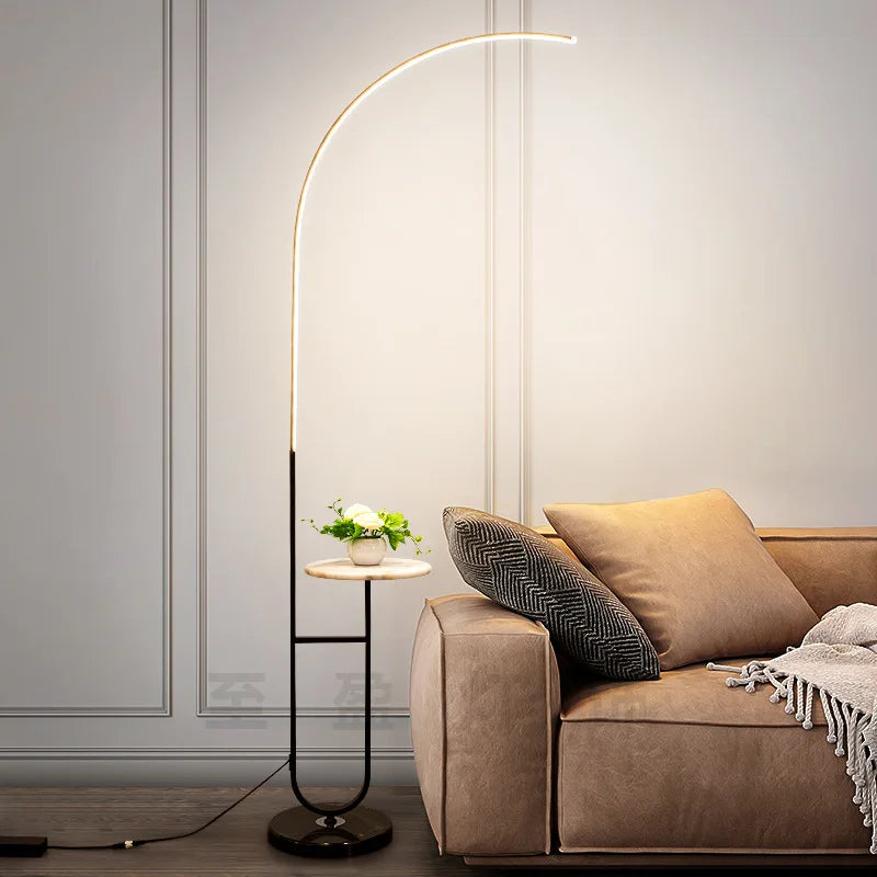 lampadaire led design moderne minimaliste - vue 5 sur 8