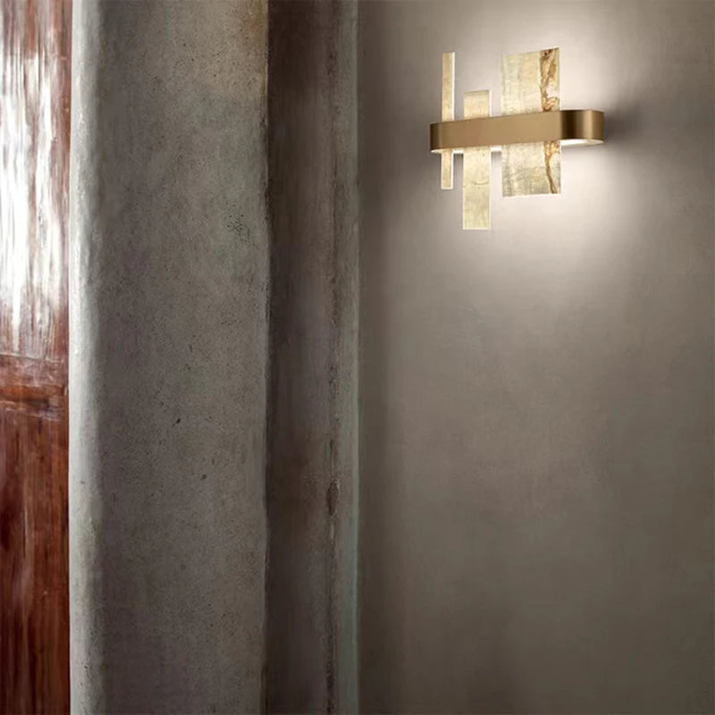 Lustre design LED moderne luxe marbre concepteur décoration