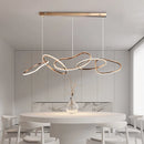 lustre moderne simple nordique luxe en acier inoxydable galvanisé