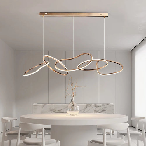 lustre moderne simple nordique luxe en acier inoxydable galvanisé