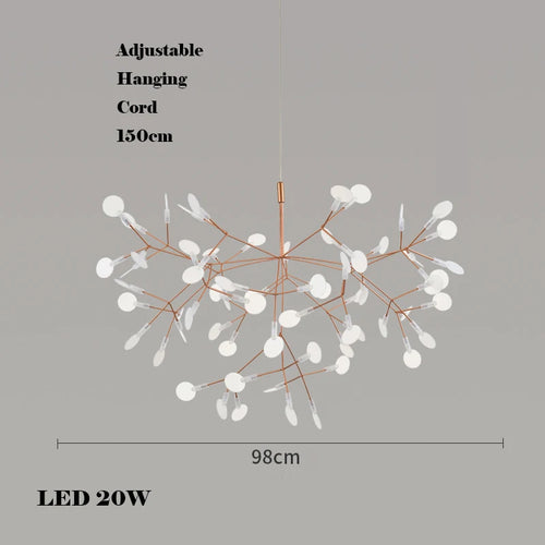 lustre créatif en acier inoxydable et acrylique pour décoration intérieure - vue 10 sur 18