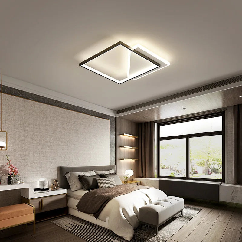 Modern LED Ceiling Lights Surface Mounting Lamp for Living Dining Room - vue 3 sur 16