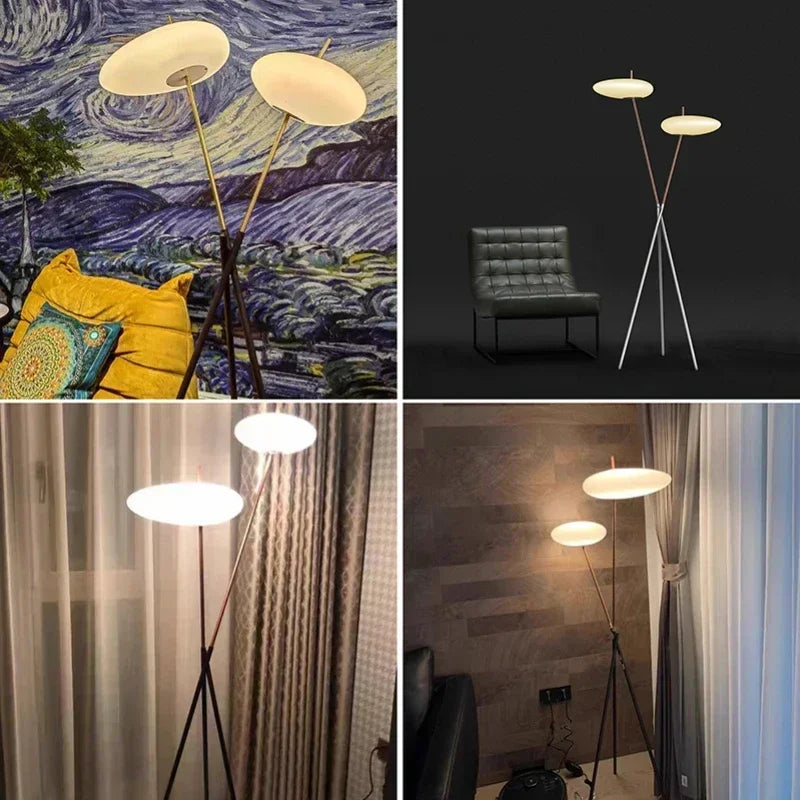 lampadaire moderne en acrylique style nordique pour décoration intérieure - vue 6 sur 9