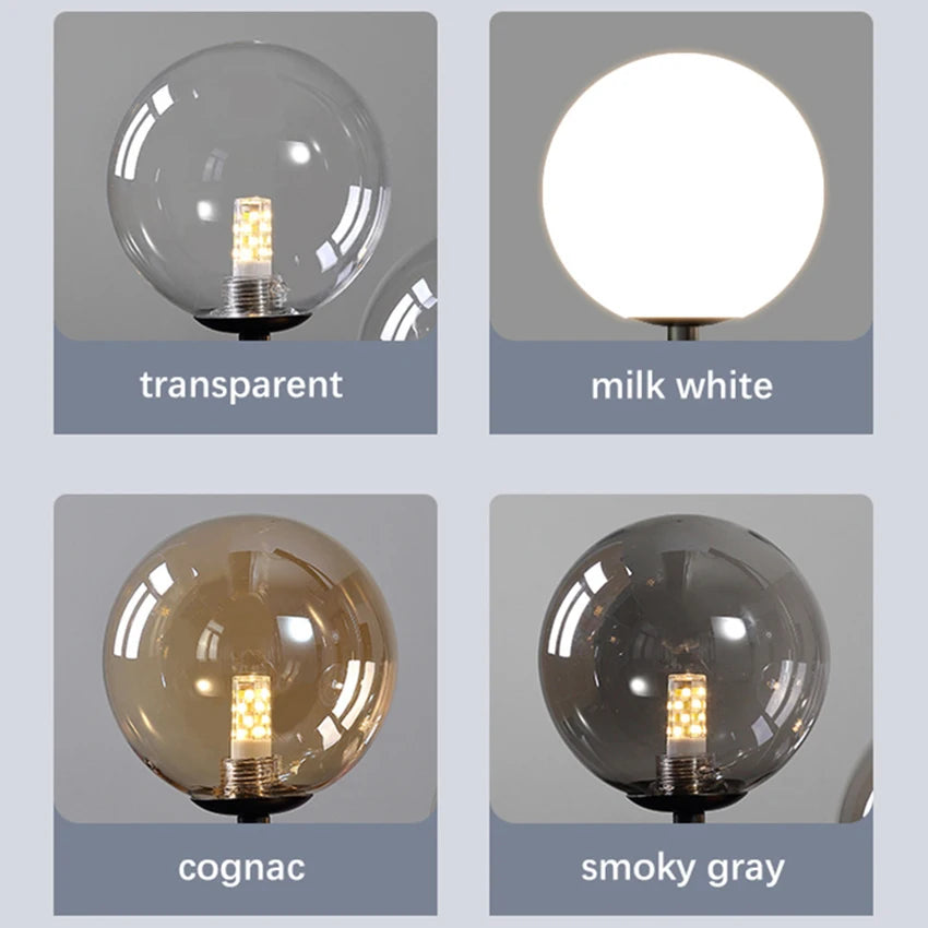 lustre moderne en verre design lumineux pour intérieur - vue 5 sur 14