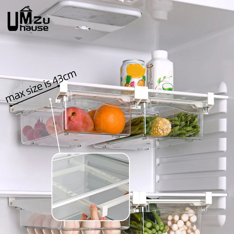 organisateur transparent pour légumes et fruits de cuisine - vue 5 sur 7