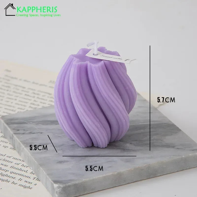 bougies parfumées tourbillonnantes décoratives esthétiques aromatiques pour la maison - vue 9 sur 20