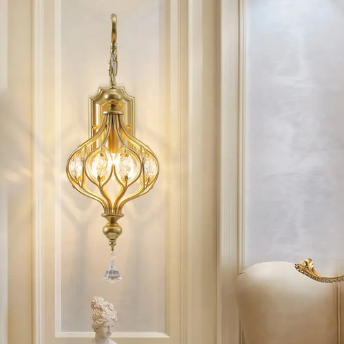 suspension rétro en cristal pour décoration intérieure élégante - vue 3 sur 7