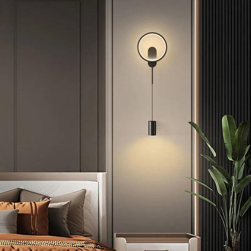applique murale led moderne avec gradation et