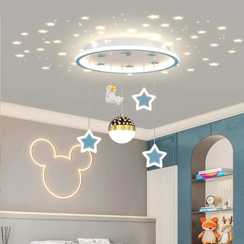 Plafonnier LED en forme d'étoile pour chambre d'enfant