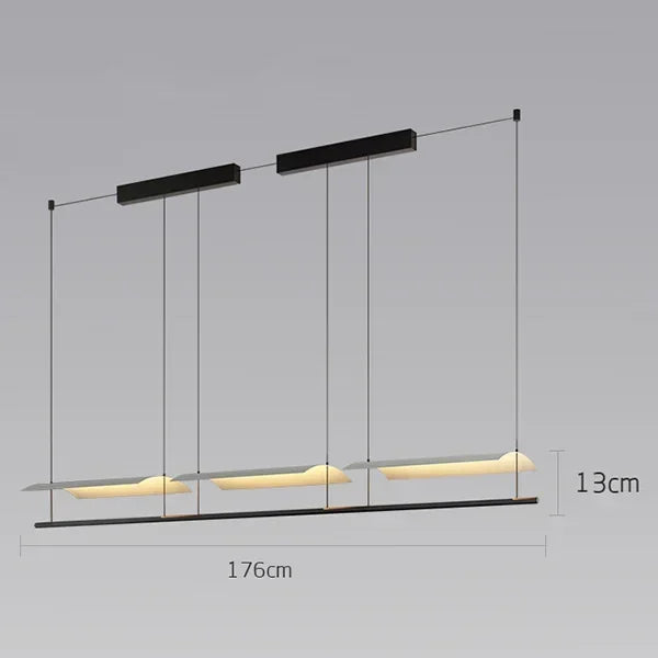 lustre minimaliste scandinave en tuiles pour bureau - vue 10 sur 11